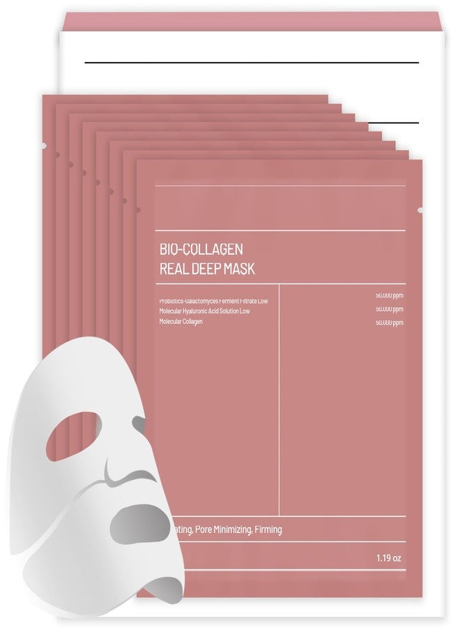 Bukamkom 8pcs Collagen Face Mask, Hydrogel Overnight Face Mask for Hydration & Soothing, Hydrogel Collagen Facial Mask, Face Masks Facial Masks Skincare - Image 1